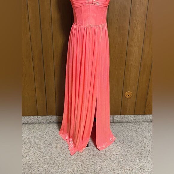 Bronx and Banco Florence Strapless Metallic Gown size L - Picture 9 of 11